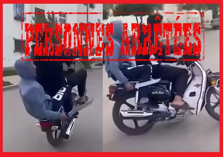 Two Arrested in Fez for Reckless Motorcycle Riding and Possession of a Dangerous Weapon