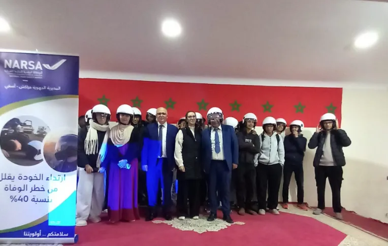 Promoting Road Safety: Protective Helmet Distribution to Students in Marrakech