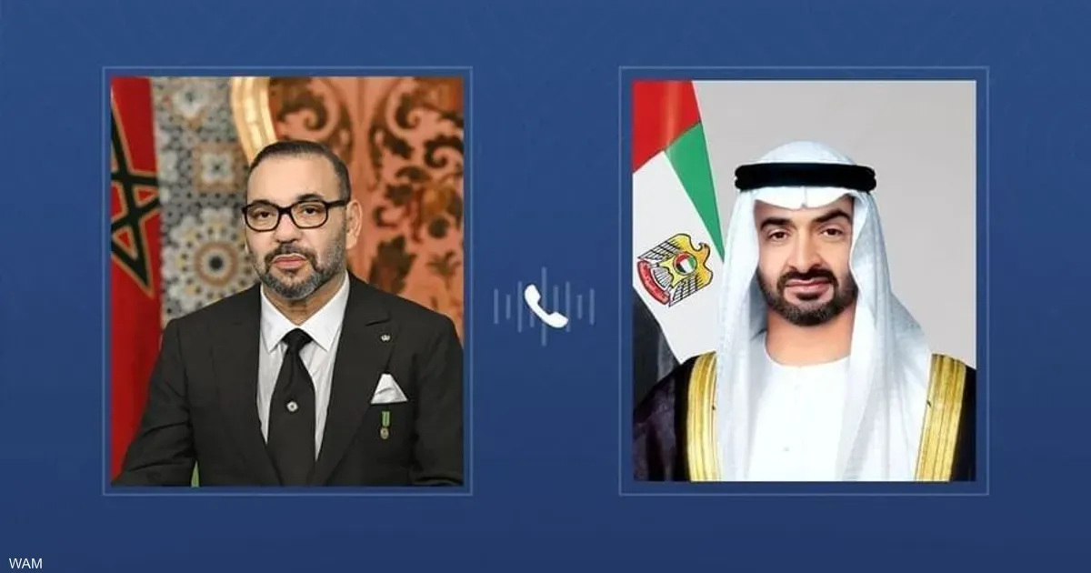 Mohammed Bin Zayed and King of Morocco Discuss Regional Developments in Phone Call