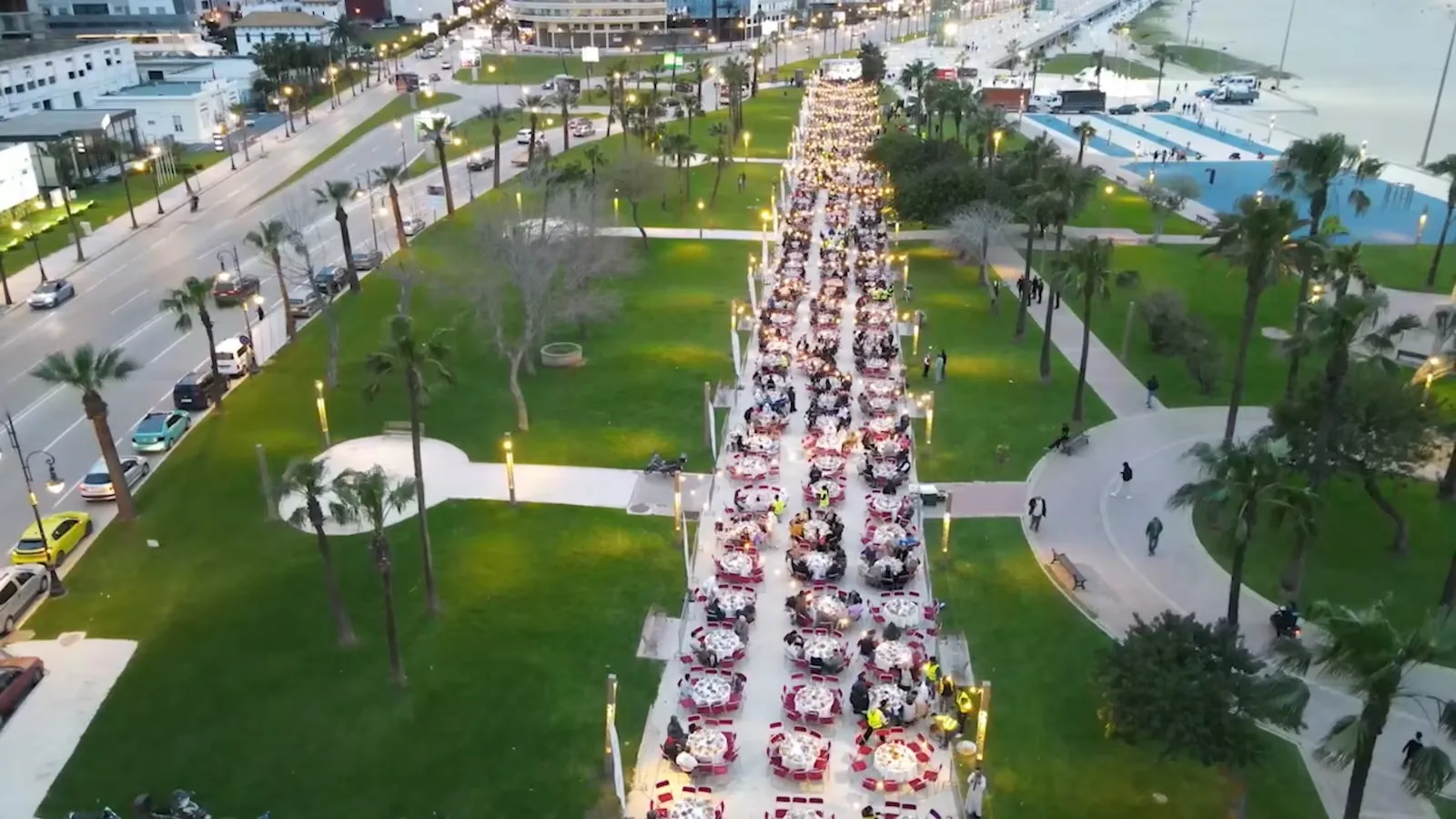 Tangier Hosts Morocco's Largest Community Iftar Table