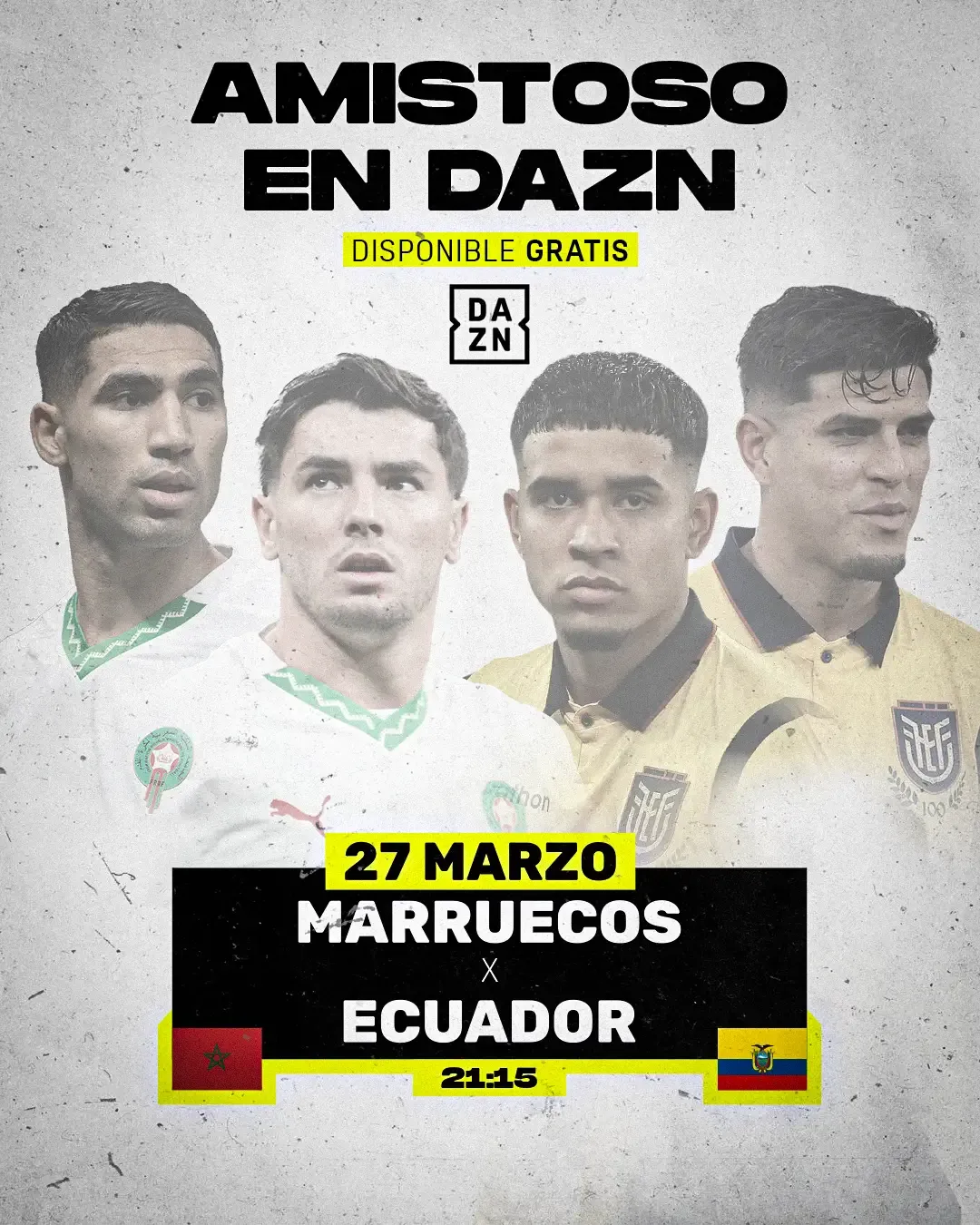 DAZN Offers Free Live Stream of Ecuador vs. Morocco Friendly Match