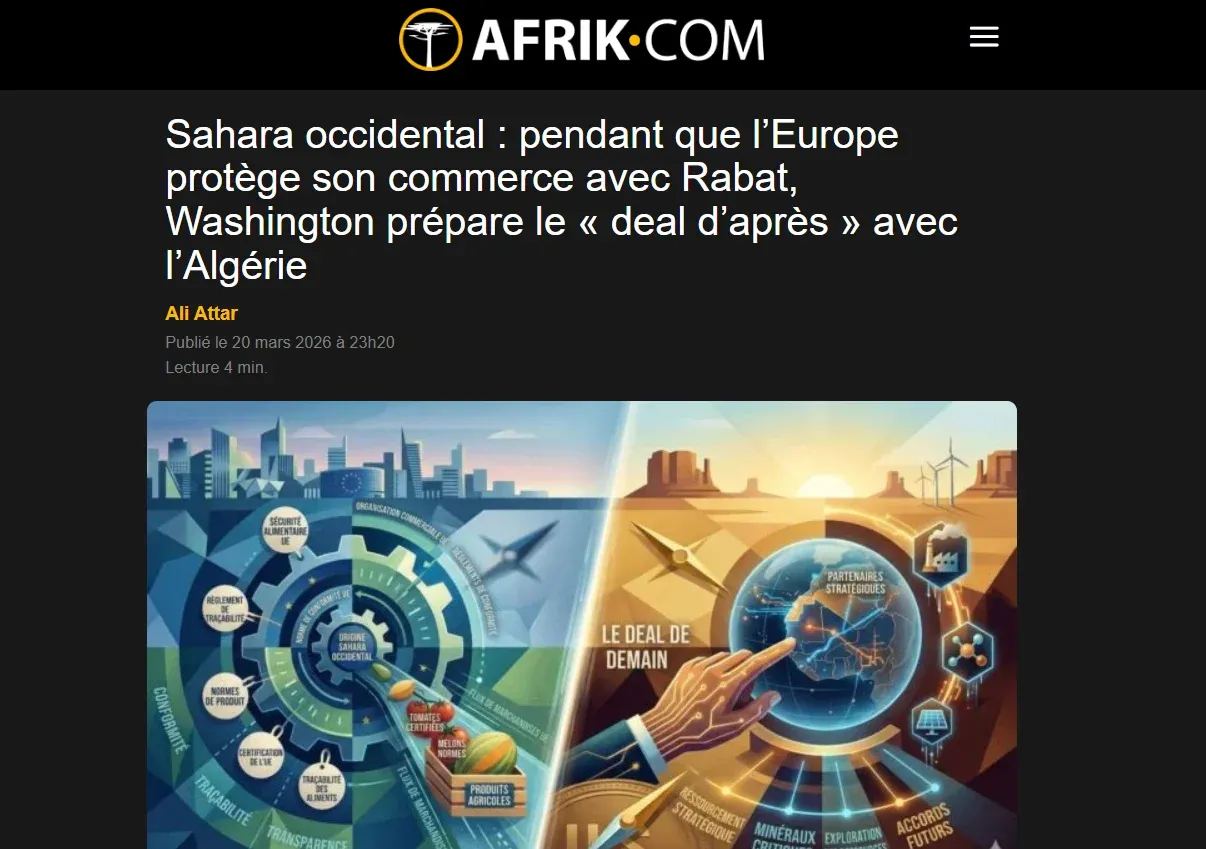 Geopolitical Dynamics of Western Sahara: Europe's Trade Interests vs. U.S. Strategic Engagement