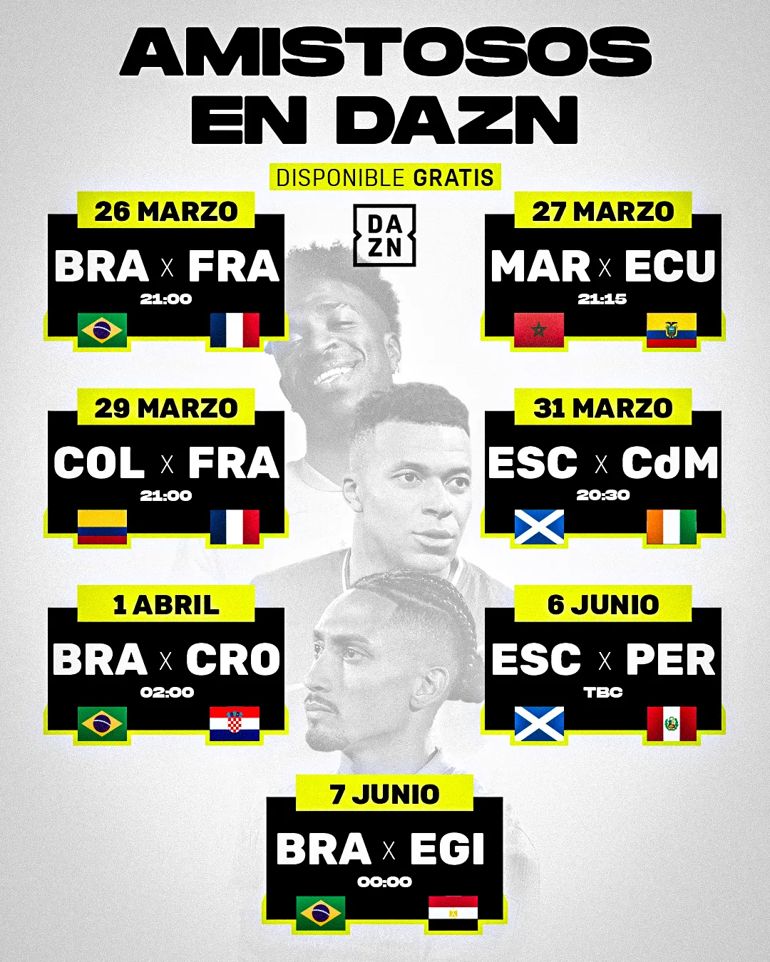DAZN Offers Free Access to International Friendly Matches in Spain