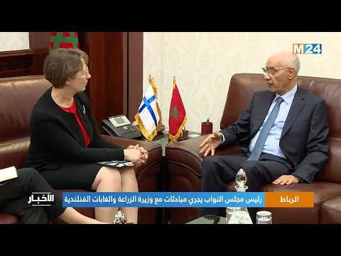 Rabat Talks: Finnish Minister of Agriculture Engages with Moroccan Speaker of the House