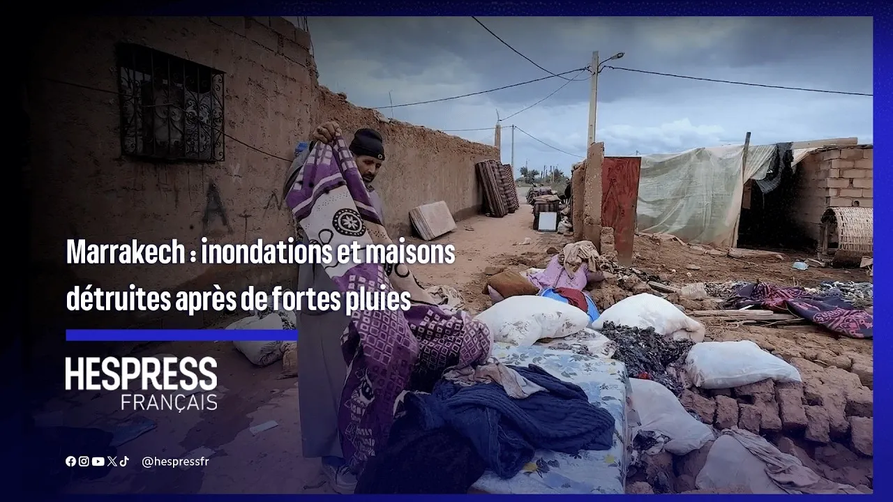 Severe Flooding in Douar Filala, Marrakech: Homes Destroyed Following Heavy Rains