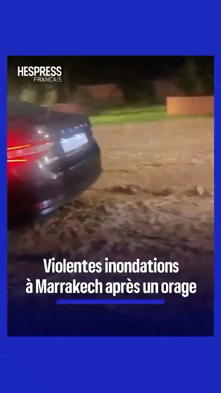 Severe Flooding Hits Marrakech Streets Following Intense Storm