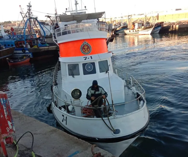 Successful Rescue Operation for Disabled Fishing Boat off the Coast of Safi