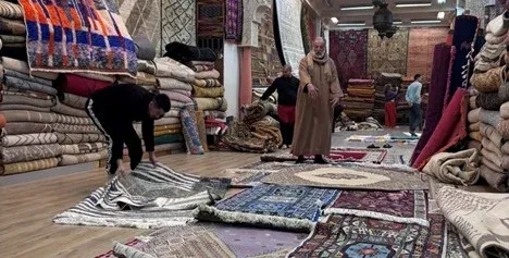 The Art of Selling: A Journey Through a Tangier Carpet Shop