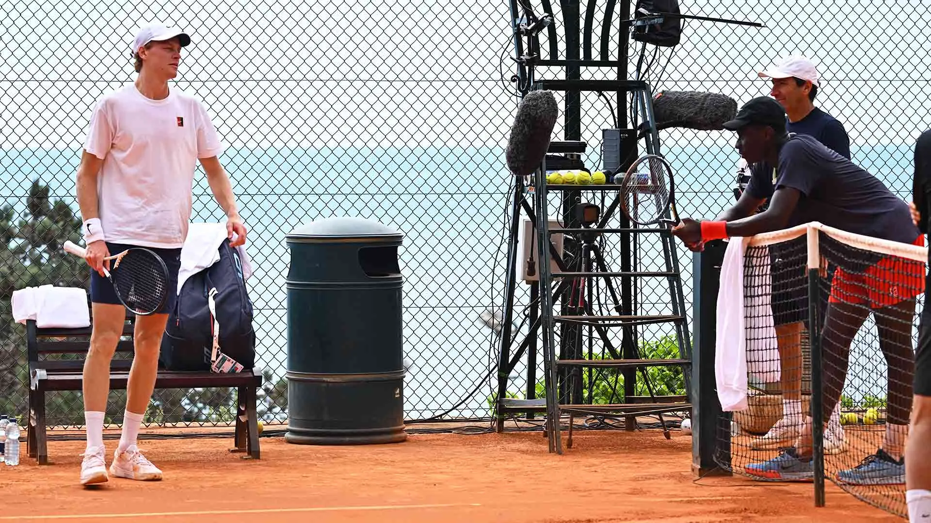 Jannik Sinner and Rising Star Moise Kouame Train Together in Monte Carlo