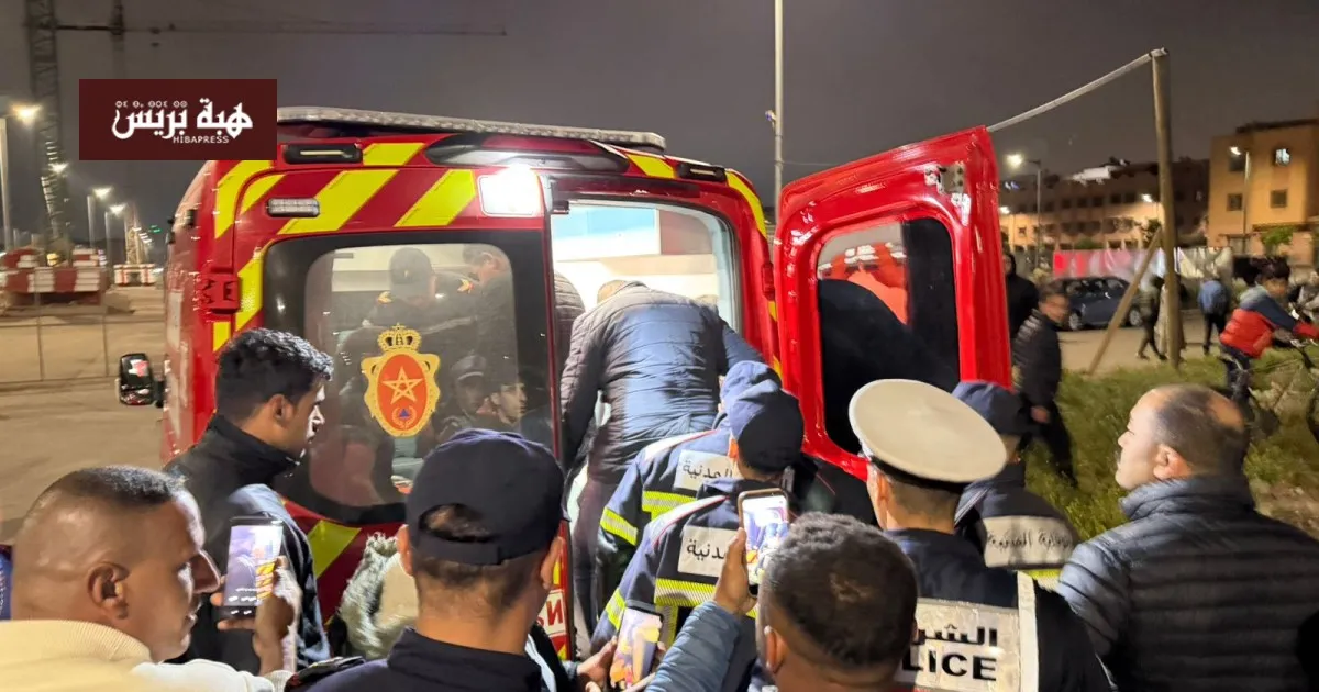 Emergency Response in Marrakech: Man Climbs Construction Crane