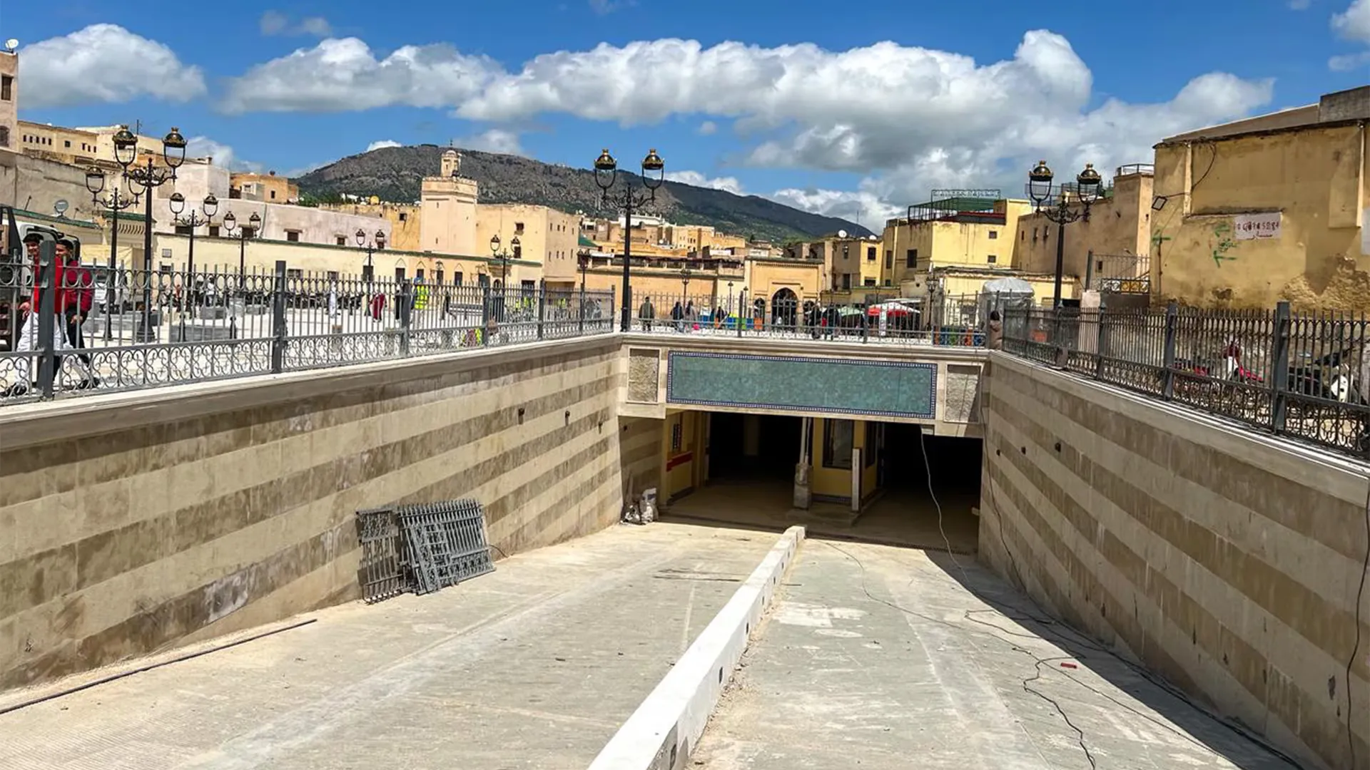 Final Stages of New Underground Parking Garage in Fez