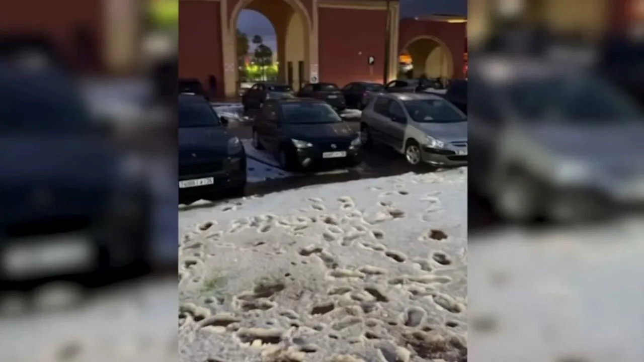 Stunning Hailstorm Hits Marrakech: A Visual Spectacle