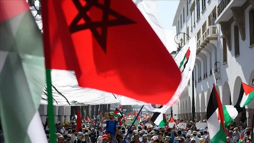 Massive Demonstrations in Morocco Show Solidarity for Prisoners and Al-Aqsa Mosque