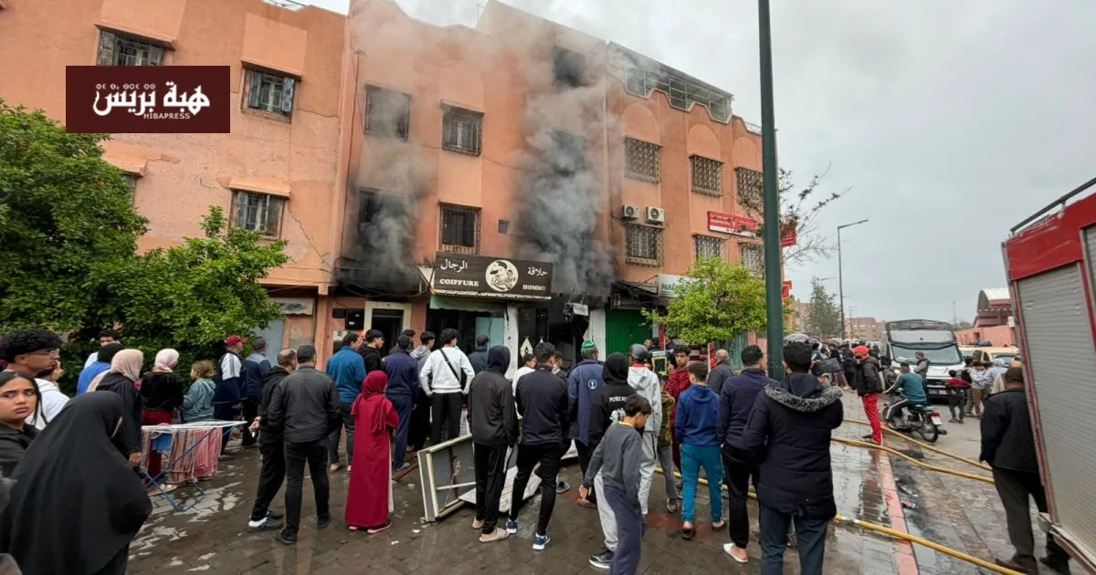 Massive Fire Breaks Out in Marrakech Laundry, Causing Panic and Damage
