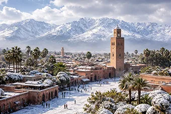 Unprecedented Weather Phenomenon Hits Morocco: Hailstorm in Marrakech and Snow in the Atlas Mountains