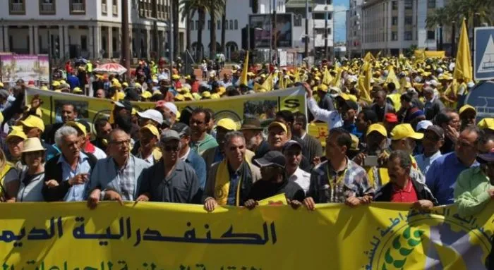 Unprecedented Security Deployment: Unionists Protest Restrictions in Laayoune