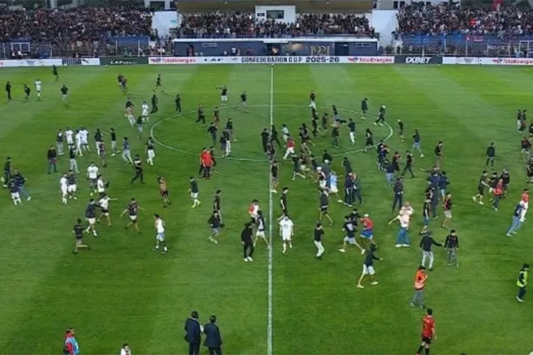 Tensions Escalate as Fans Storm the Field During CAF Semi-Final Match