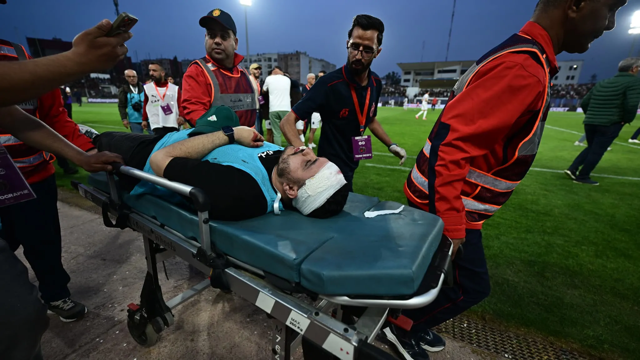 Chaos Erupts in Morocco During CAF Cup Semi-Final: Field Storming and Chair-Throwing Incidents