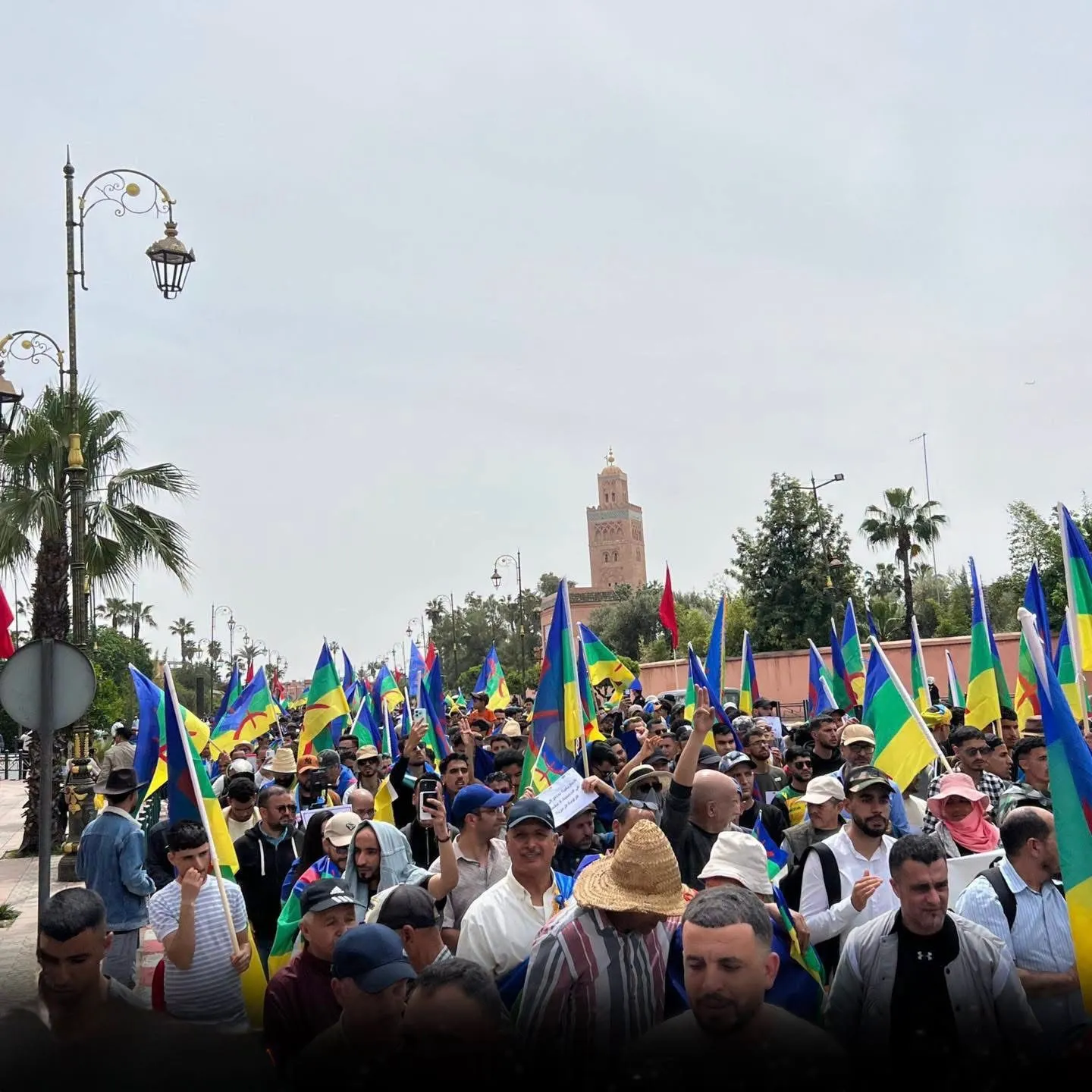 National March in Marrakech Celebrates Amazigh Heritage and Identity