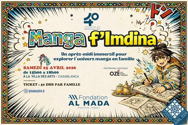 Experience Japanese Culture at 'Manga F'lmdina' in Casablanca