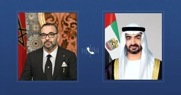 Strengthening Ties: UAE President and Moroccan King Discuss Cooperation and Regional Issues