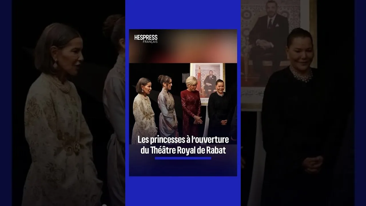 Royal Celebration: The Opening of the Rabat Theatre with Princesses and Brigitte Macron
