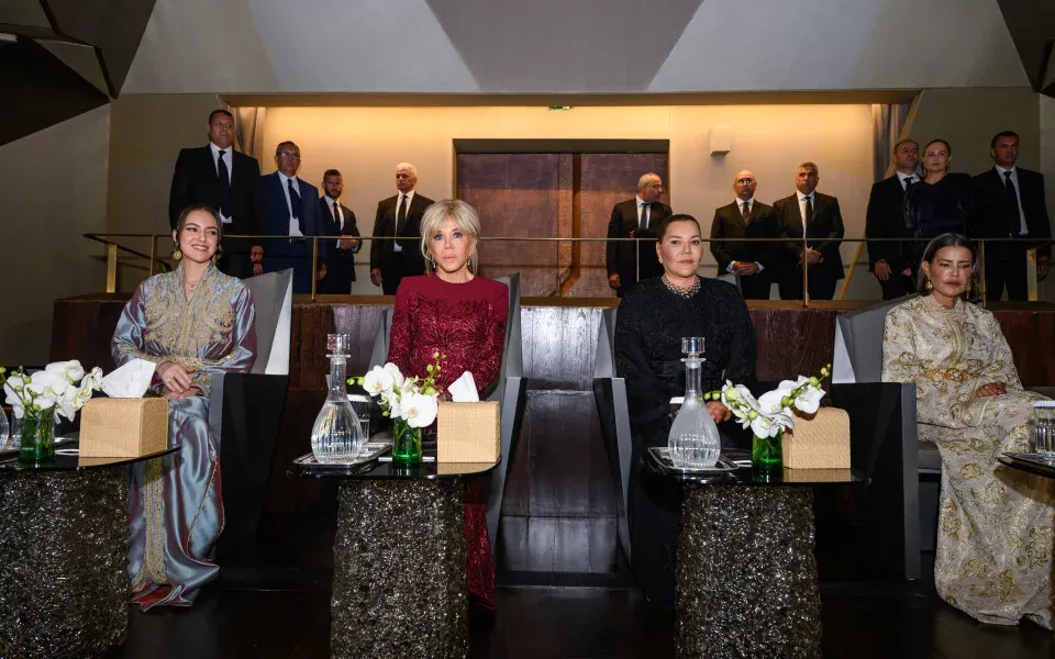 A Night of Cultural Celebration: Princess Lalla Khadija and Brigitte Macron at the Royal Theatre of Rabat