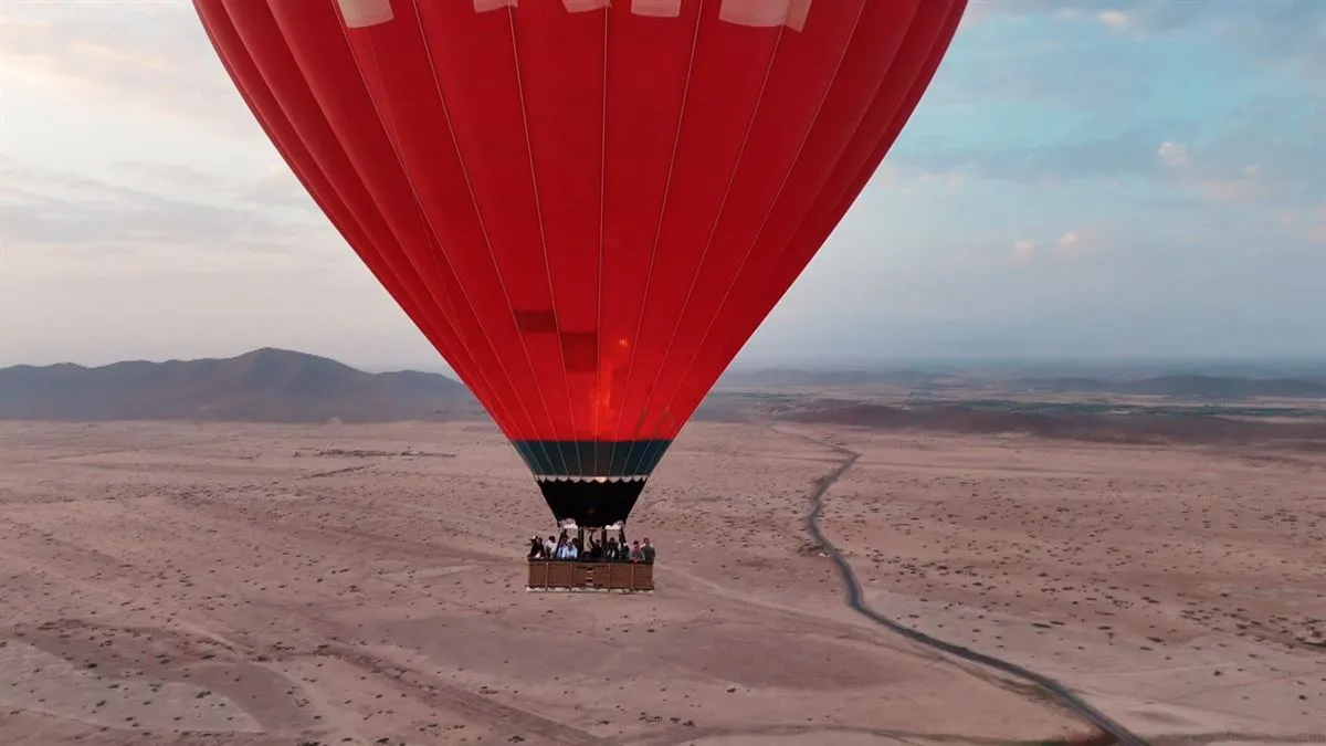 A Scenic Hot Air Balloon Ride Over Marrakech