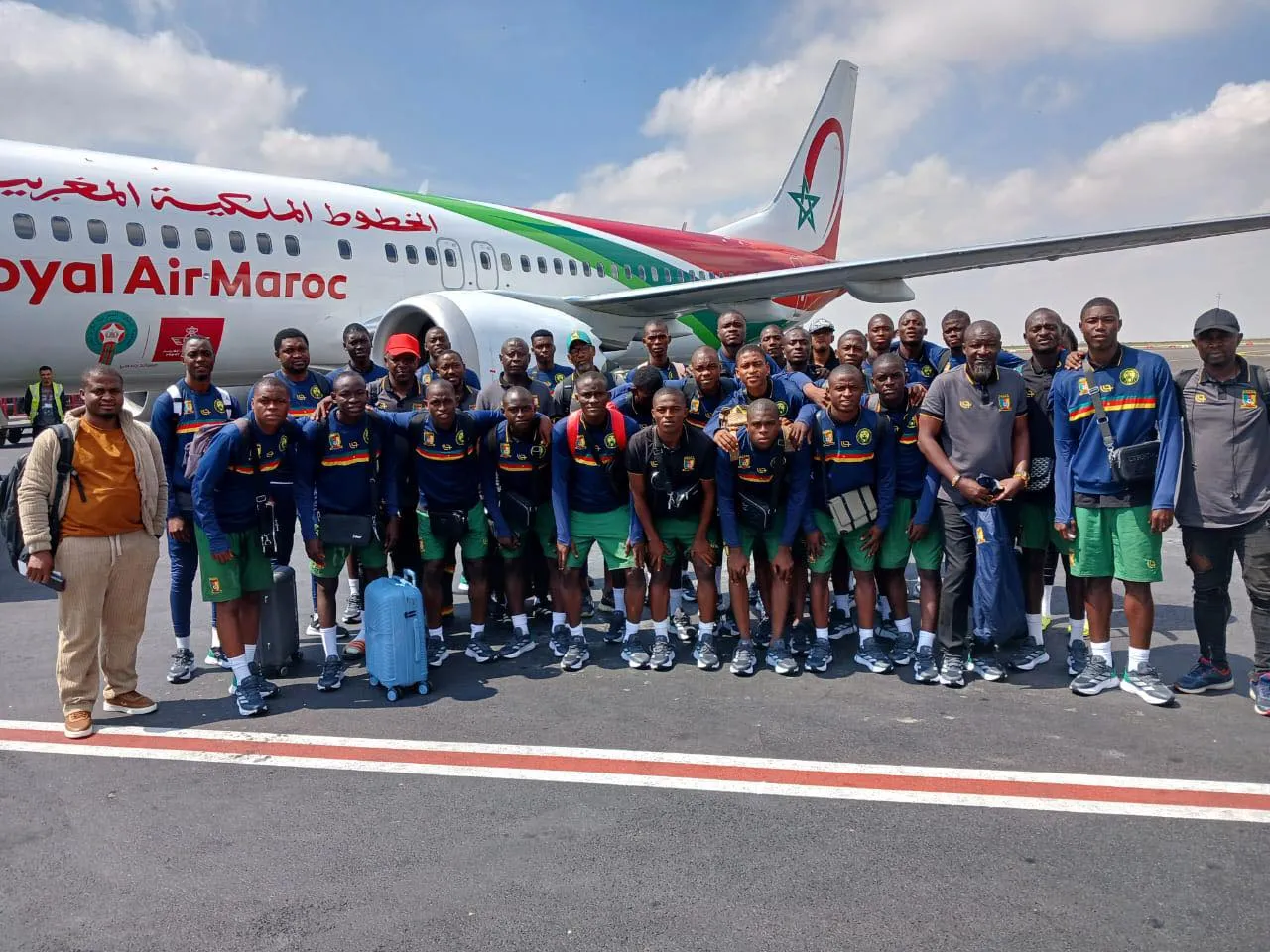 Cameroon U17 Lions Touch Down in Casablanca for CAN 2026