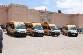 Largest Initiative in Meknes: Delivery of 14 School Buses to Rural Communities