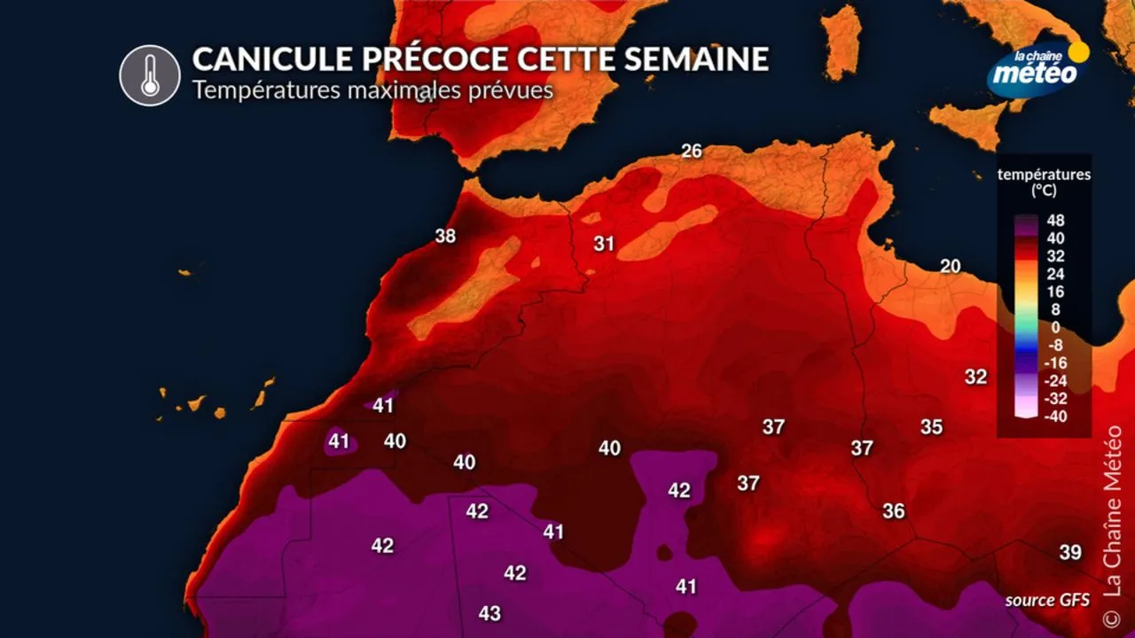 Exceptional Heat Waves Expected in Spain, Portugal, and Morocco This Mid-May
