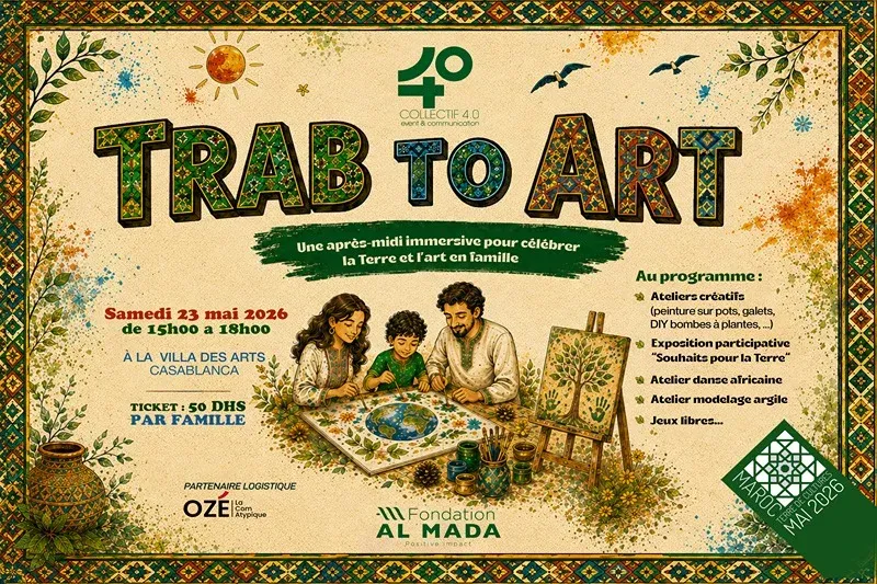 Celebrating Nature and Creativity: The 'TRAB TO ART' Event in Casablanca