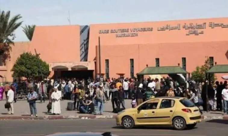 Marrakech Transportation Professionals Protest New Bus Station Relocation