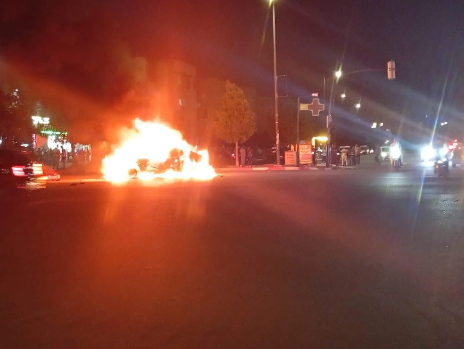 Terrifying Night in Marrakech: Sudden Electric Vehicle Explosion Sparks Emergency Response