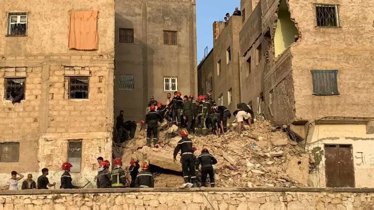 Tragic Building Collapse in Fes: Seven Rescued Amidst Concerns of Structural Safety
