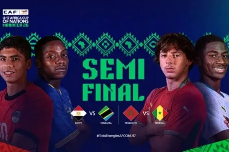 CAF: Morocco Faces Senegal in a Thrilling AFCON U17 Semifinal Showdown
