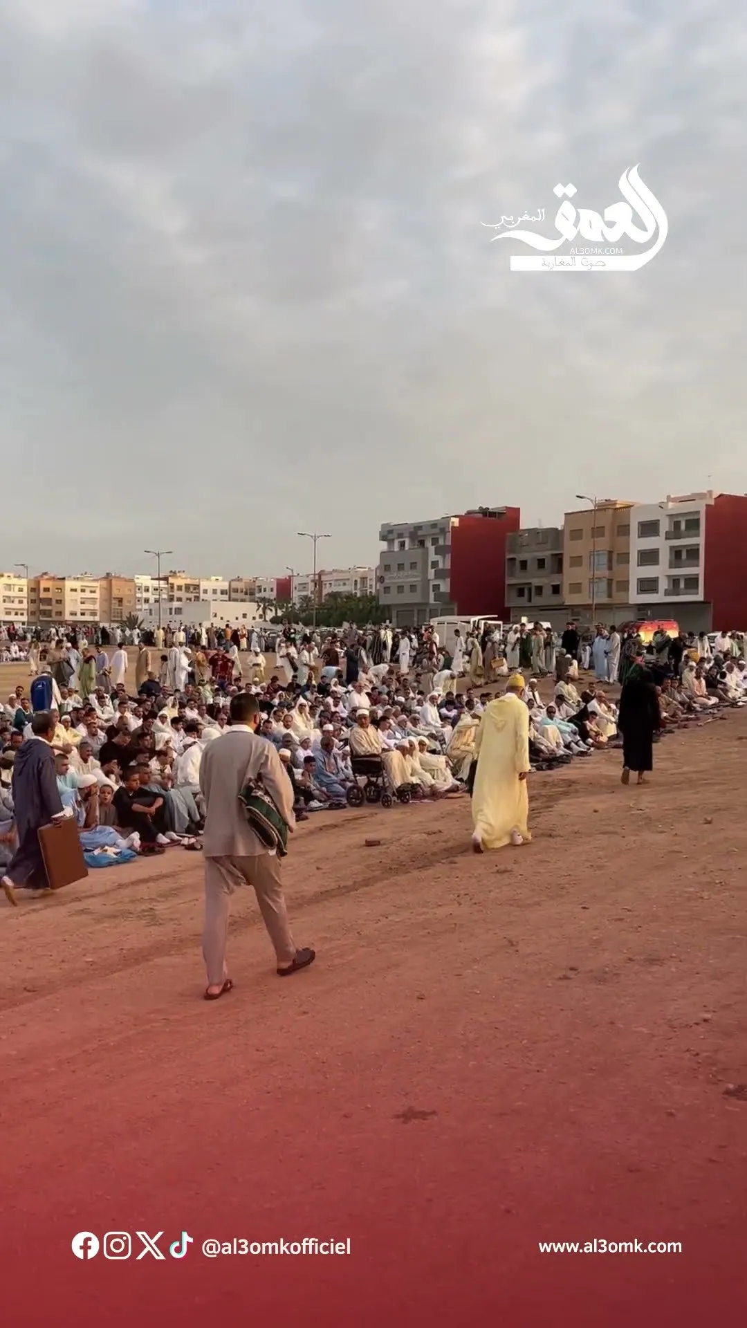 Mass Gatherings at Al-Hayy Al-Muhammadi Prayer Ground in Agadir for Eid al-Adha Celebrations