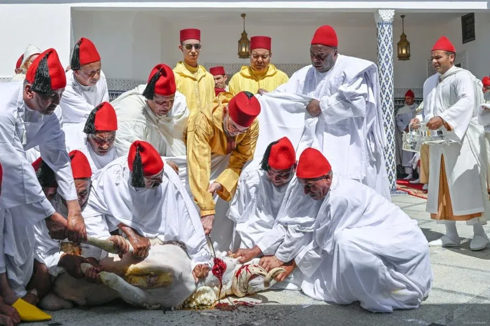 King Mohammed VI Observes Eid Al-Adha Prayer at Ahl Fès Mosque in Rabat
