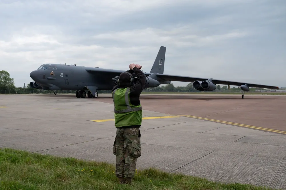 U.S. Air Force B-52H Stratofortress Takes Flight in African Lion 26 Exercise