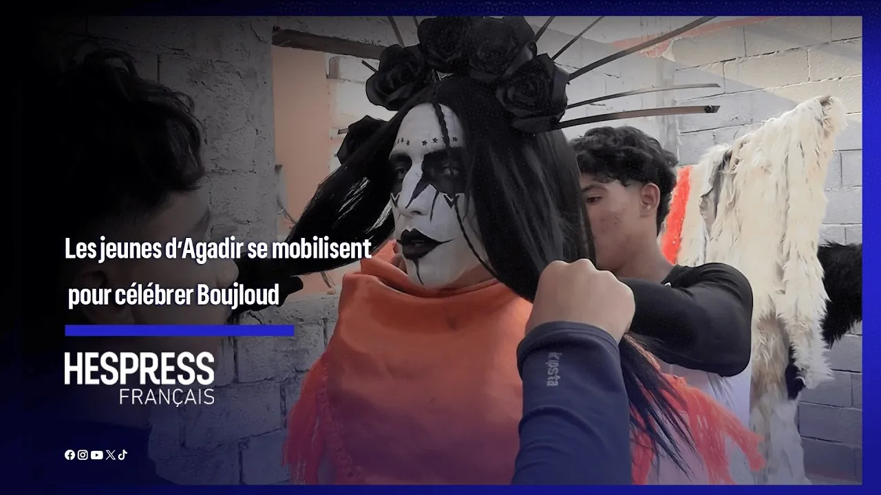 Agadir Youth Unite to Celebrate Boujloud Festival