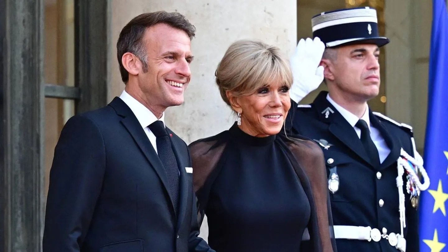 Brigitte Macron Dazzles in Sheer Elegance at Moroccan State Dinner