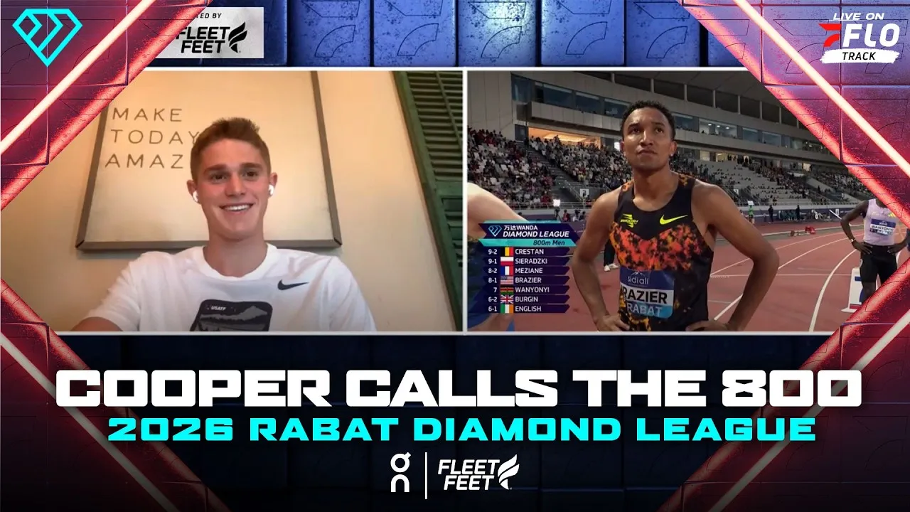 Cooper Lutkenhaus Takes the Spotlight at the Athlete's Lounge During 2026 Rabat Diamond League