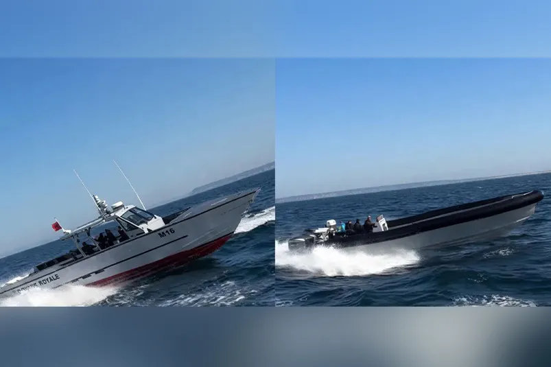 Intense Pursuit of Drug Smugglers in the Strait of Gibraltar Captured on Video