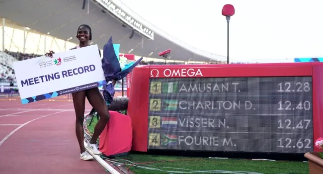 Tobi Amusan Breaks Record to Triumph at Rabat Diamond League