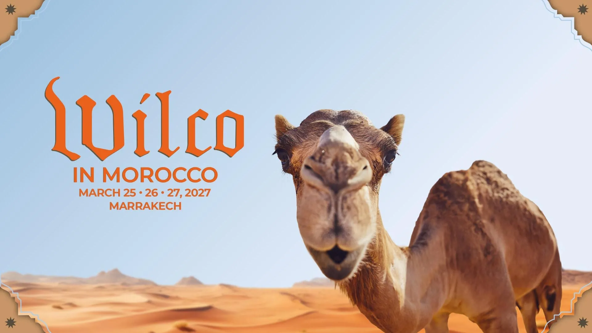 Wilco Unveils Exciting Destination Concert Vacation in Morocco