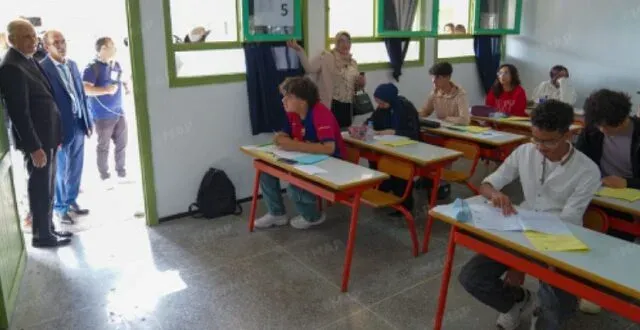 Morocco's Education Minister Inspects Baccalaureate Exams at Rabat High School