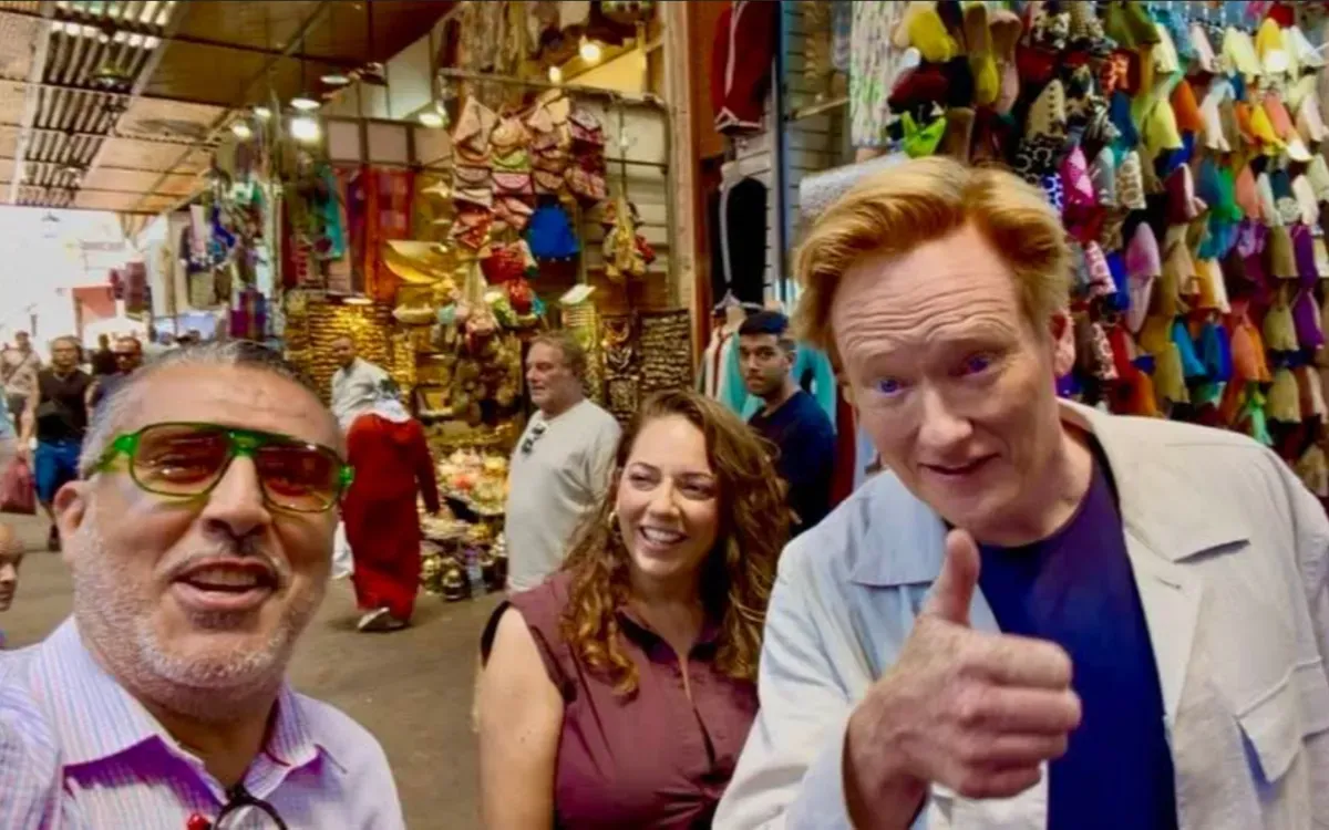 Conan O'Brien Enjoys a Vacation in Marrakech, Showcasing the City’s Charms