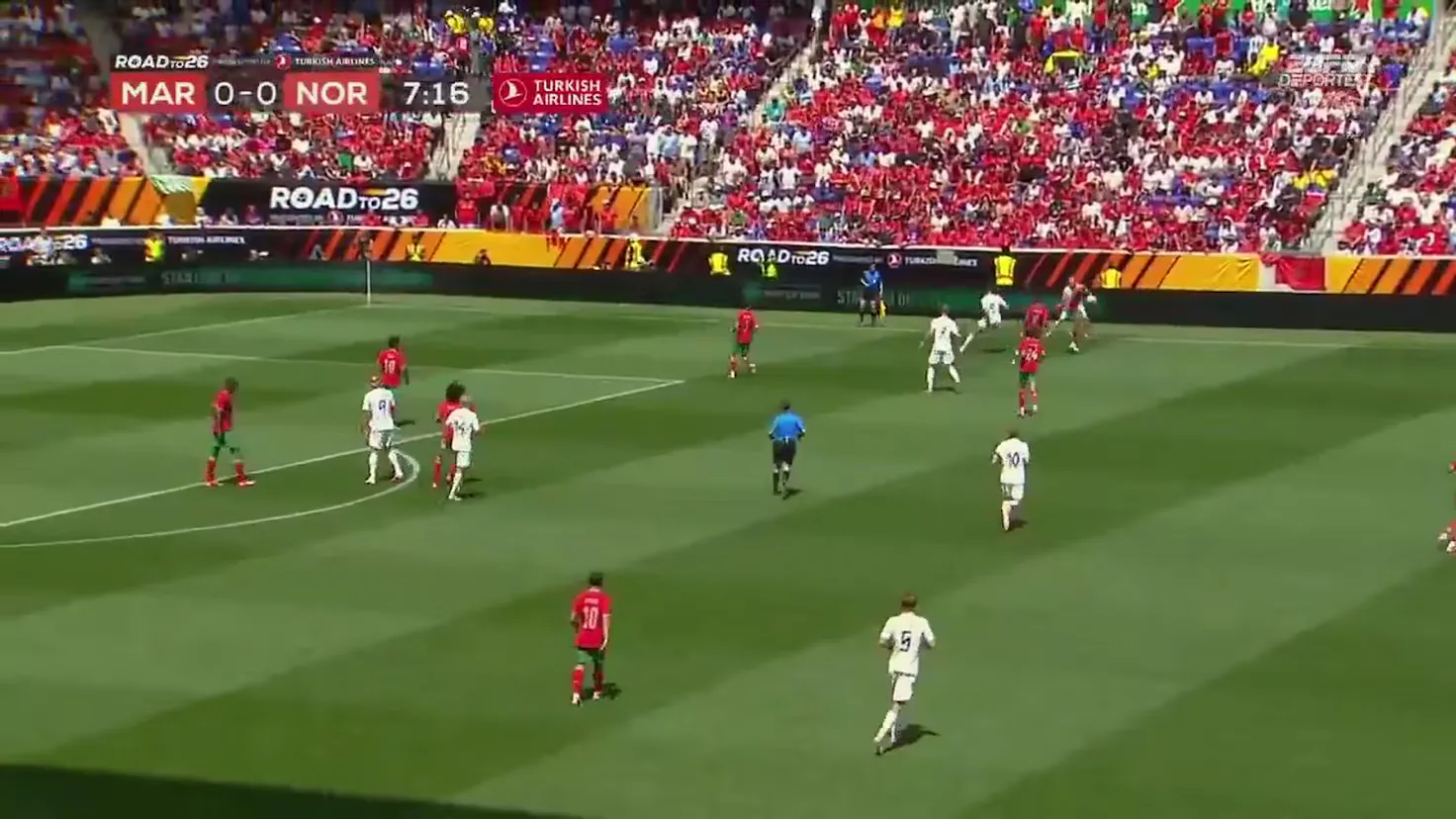 Stunning Solo Play by Abde Secures 1-0 Lead Against Norway