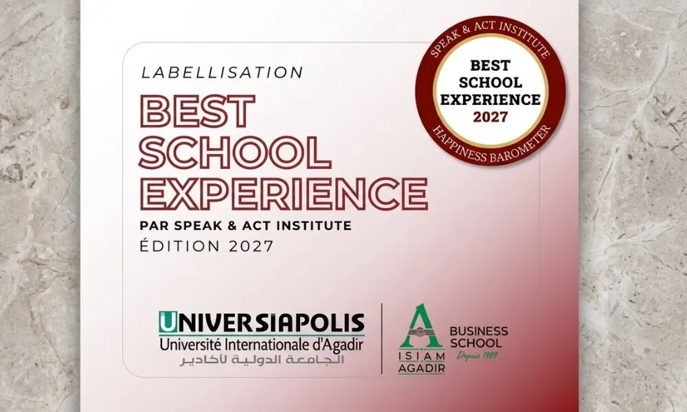 ISIAM Business School Earns the Prestigious 'Best School Experience' Label