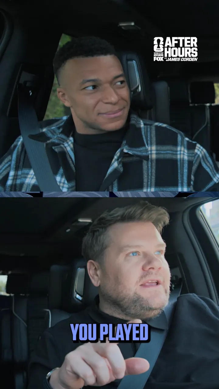 Kylian Mbappé and James Corden Share a Whimsical Evening of Music and Laughter